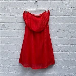 ZARA no sleeve pleated dress